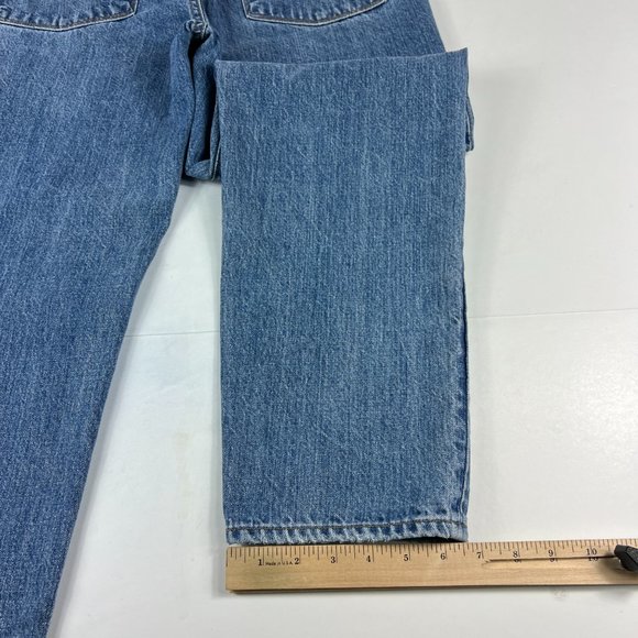 J Brand Jeans Women's 28 Tate Boyfriend Senska Destruct Blue Distressed Denim - Picture 11 of 16